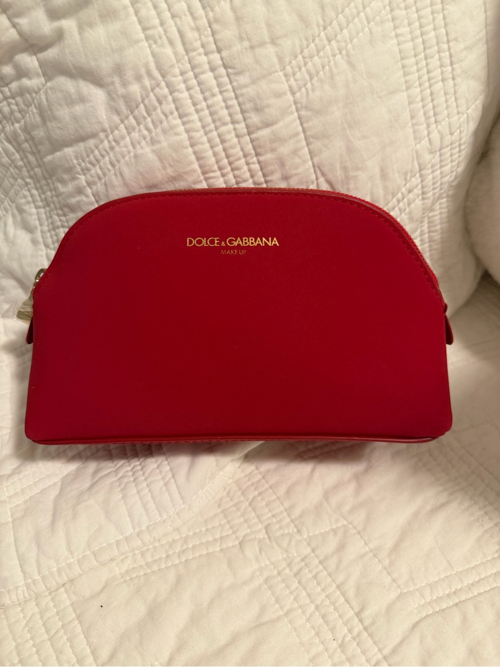 Dolce & Gabbana Red Makeup Pouch NWOT